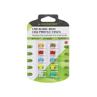 Set 10 sigurante plate MICRO, ingropate, 5-30A, cu indicator LED siguranta arsa, 63602 Carmotion