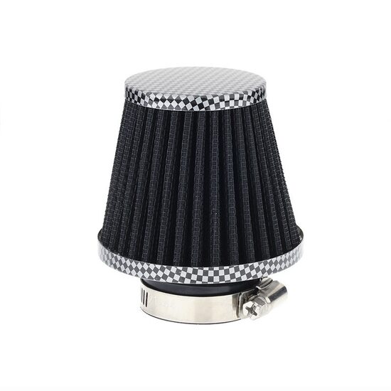 Filtru aer sport mic h7.5cm, interior fi34mm, exterior fi42mm, moto, ATV, scuter, negru carbon, 83154 Carmotion 