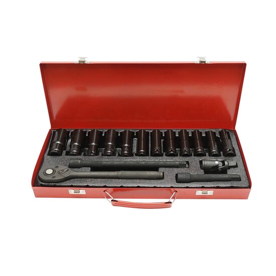 Trusa chei tubulare cu priza lunga 8-24mm, clichet cu antrenor, set 16 bucati BK78566 / LZ45