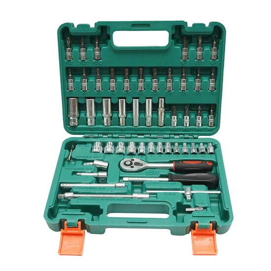 Tusa chei tubulare lungi si scurte, biti, hex, torx, antrenor cu clichet 1/4 , 53 piese, BK80633 / MD02