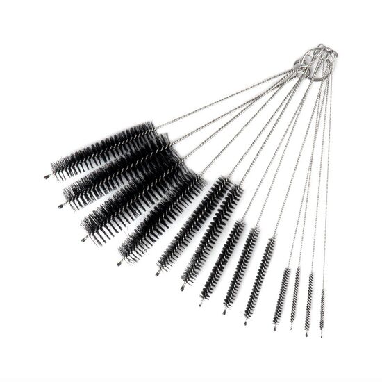 Set 13 perii de curatare inguste, fi2-25mm, lungime 20cm, pentru sticle, tevi, tuburi, paie, 04331 Amio