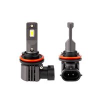 Set 2 becuri H8,H9,H11,H16, LED, 12V, 44W, 3936lm, 6500K, cu ventilator, Canbus, X4 Aviator 03765 Amio