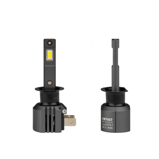 Set 2 becuri H1, 2Led CSP, 12V, 44W, 3936lm, 6500K, canbus, X4 Aviator Series, 03761 Amio