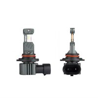 Set 2 becuri HB3, HIR1, H10, Led CSP, 12V, 60W, 5600lm, 6000K, Canbus, aluminiu, Hybrid 04117 Amio