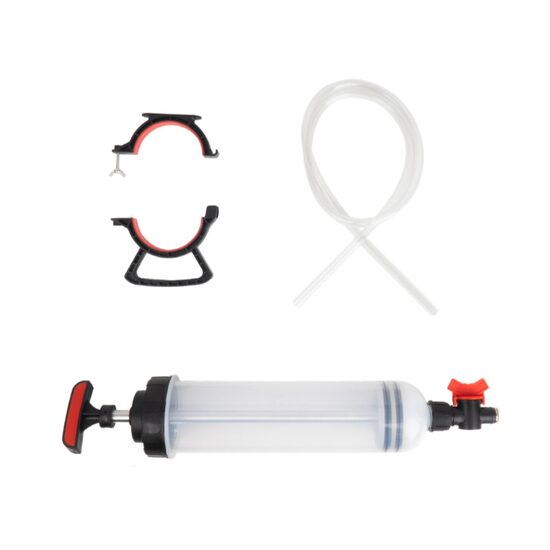 Pompa aspirare sau umplere, extractor fluide, ulei, lichid de frana, 1500ml, cu maner si robinet, furtun 1.2m, 04278 Amio