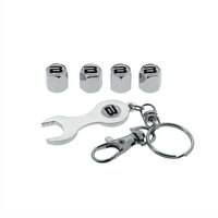 Breloc chei cu 4 capacele B, silver, 4006901 Butzi