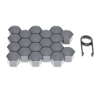 Set 20 capacele plastic, pentru prezoane 19inch, grafit, 63785 Carmotion
