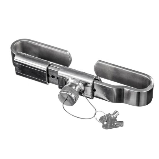 Antifurt container, deschidere 250-335mm, latime 8cm, din otel inoxidabil OH18N9, AGS020