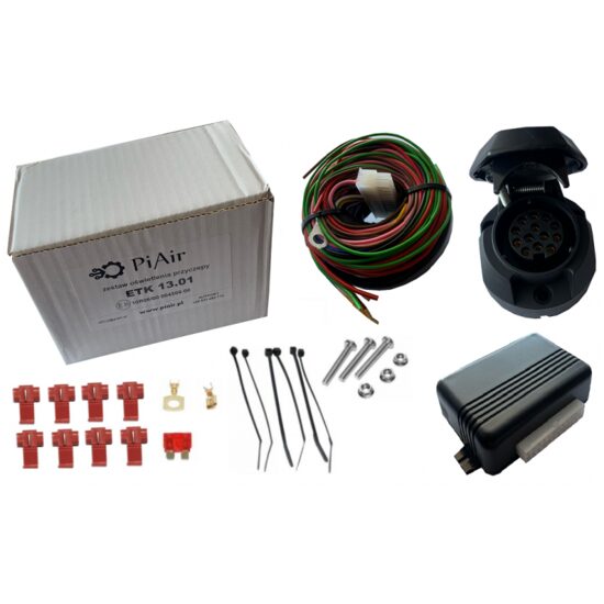 Kit instalatie electrica, cu controller, cablaj cu priza 13pini, cu releu, Piair ETk13.01