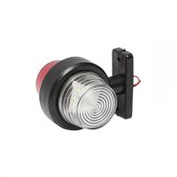 Lampa gabarit brat 105mm, LED, Old School, alb-rosu, Formplas BK69476