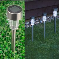 Lampa solara de gradina, cu senzor lumina,1led, 6500K, 30cm, bk MT34