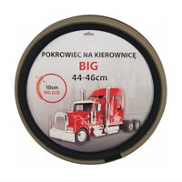 Husa volan 44-46cm, camion, imitatie piele perforata, crem, PKR012 