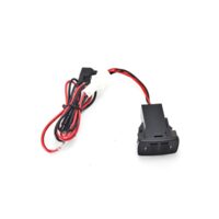 Priza 2 USB dreptunghiulara, incastrabila, 12-24V, 2,1A, pentru bord cu capac din cauciuc