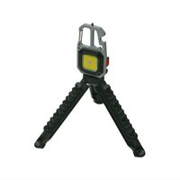 Breloc chei multifunctional, cu lanterna, LED COB, 600lm, 7 moduri iluminare, cu magnet, desfacator, cheie si surubelnite, ciocan geam, Super Bright, 13153 Compass
