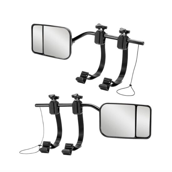 Set 2 oglinzi exterioare suplimentare, unghi mort, brat metal, 180x112mm, Caravan 2808326 SwissDrive