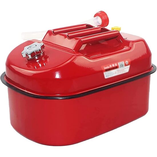 Canistra metalica, 20L, plata, antirasturnare,  cu furtun flexibil si dop insurubabil, MB59