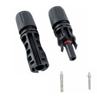 Set mufe conector MC4 4-6mm2, 1500V, 4mm2 pentru panou solar, Suntree  bk MB73