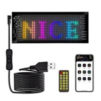 Panou flexibil LED RGB Eyes Devil, 35x10cm, cu Bluetooth si telecomanda, USB 5V.