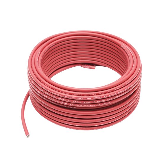 Cablu panou solar, 4mm x 20m, 1.5KV,rosu , H1Z2Z2-K Leader,  BK92990 GT20