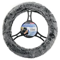 Husa volan 37-39cm, pufoasa Denisa gri, Compass 31470
