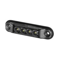 Lampa gabarit 78x22, ovala, 4 LED-uri, Slim alba dark, LD 2327 GRAPHITE Horpol