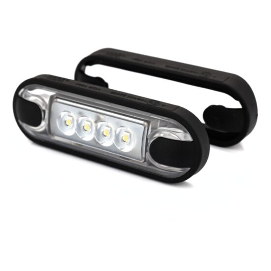 Lampa gabarit 84x27 ovala Slim, 4 LED-uri, alba, 2 garnituri, bullbar, LD 3210 Horpol