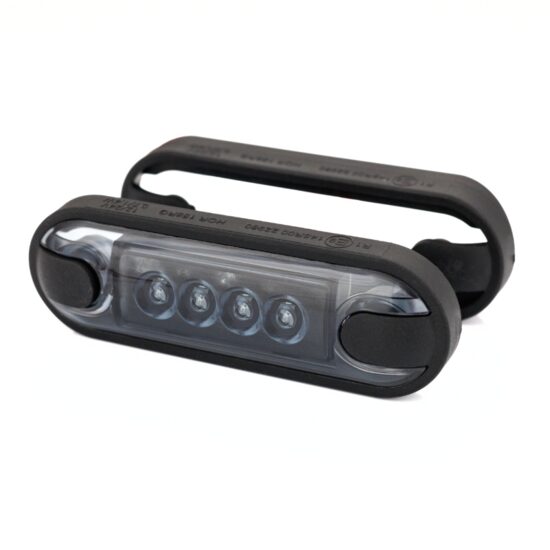 Lampa gabarit 84x27 ovala Slim, 4 LED-uri, alba dark, 2 garnituri, bullbar, GRAPHITE LD 3210 Horpol