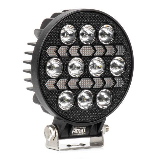 Proiector lucru, fi110x40mm, LED, 9-36V, 45W,  3000lm, tip spot si stroboscopic galben, AWL76 04420 Amio