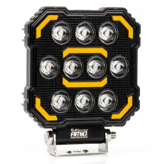 Proiector lucru, 110x110 x38mm, LED, 10-36V/48W, 3000lm, tip spot cu stroboscopic, AWL79, 04423 Amio