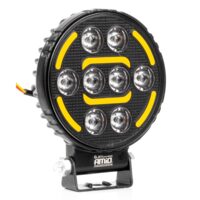 Proiector lucru, fi 110x38mm, LED, 9-36V, 48W, 2400lm, tip spot cu stroboscopic galben, AWL80 04424 Amio