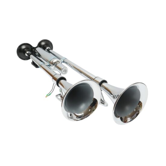 Claxon 12/24V, pe aer, 2 pipe 71 si 61cm, cu butelie, 79886