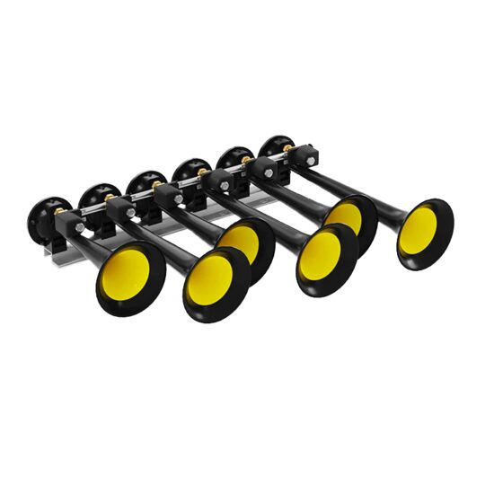Claxon 12/24V, pe aer cu 6 pipe, 22 melodii, cu telecomanda, BASURI  BABY SHARK v4.0