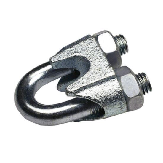 Brida galvanizata DIN741, pentru cablu fi6, M6, 09520036 UNIQ