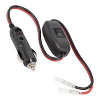 Stecher bricheta (mufa), 12V, cablu 50 cm, cu intrerupator pe fir, Carmotion 63218