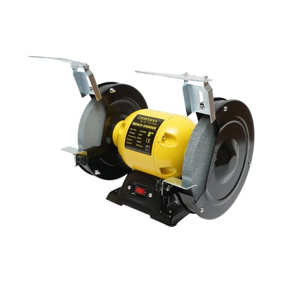 Polizor de banc 400W, 220V disc abraziv 200x20x16mm, viteza rotatie 2950rpm Crownman  DISEH16