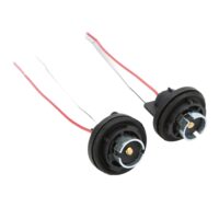 Mufa bec 1 faza, BA15s, plastic cu 2 fire, cireasa, semnalizare M-tech GN018