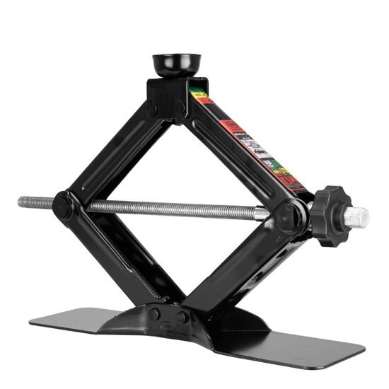 Cric foarfeca, 1.5T, 26-38cm, cu baza extra lata, chei clicket, tampon rotund, MultiLift Black Edition, HEYNER 347.180