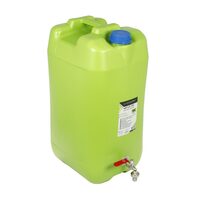 Canistra apa 30L, verde, robinet de metal lung rosu, Carmotion 63816