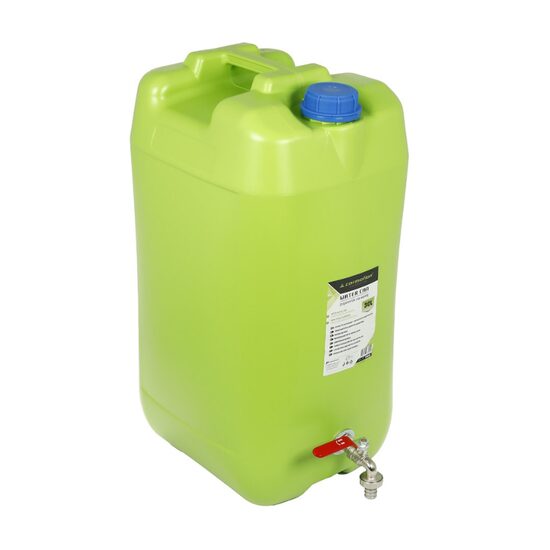 Canistra apa 30L, verde, robinet de metal lung rosu, Carmotion 63816