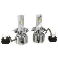 Set 2 becuri H4, 2-LED CSP, 12V, 60W, 7200 LM, 6000K, 400%, cu radiator ventilat, HL Retrofit Series, Carmotion Vision 83311 