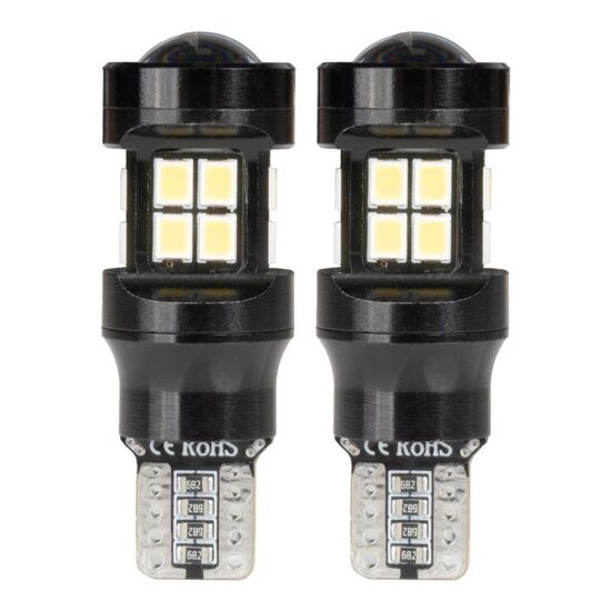 Set 2 becuri T15, 15 LED-uri tip SMD 2835, 12/24V, W16W, CANBUS, Amio 04245