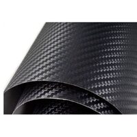 Folie carbon 3D neagra cu tehn.elimin.bule latime 1.5m x CF-10BL / MQ-05