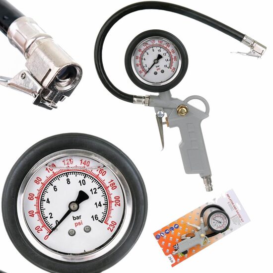 Pistol aer roti cu manometru cu glicerina RK59