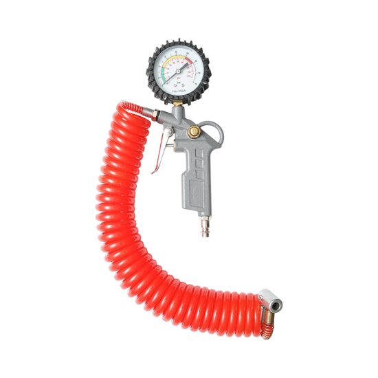 Pistol aer roti cu manom si furtun spiralat 5m, 0-16 bar, BKRK63