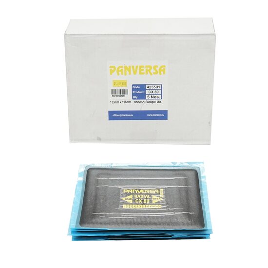 Petice vulcanizare pentru anvelope, radiale, 133x196mm, set/5buc, Panversa CX-80 rn91