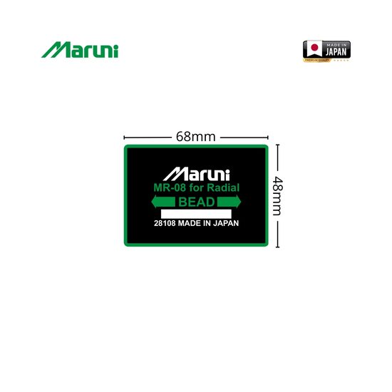 Petice vulcanizare anvelope radiale 48x68mm MR-08 Maruni made in Japan Rl35