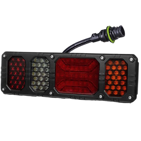 Lampa stop 450x139, 6 functii, cu ceata si mers inapoi, cu mufa 7pini, 24V, dreapta Heavy Duty Horpol LZD2857 