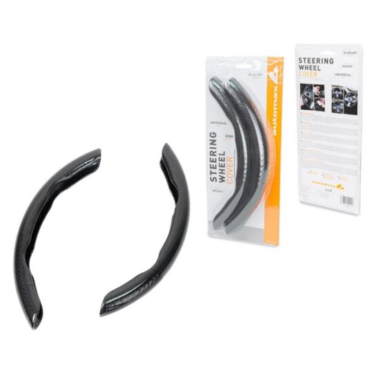 Husa volan 2 segmente, carbon, lucioasa, Automax 2453