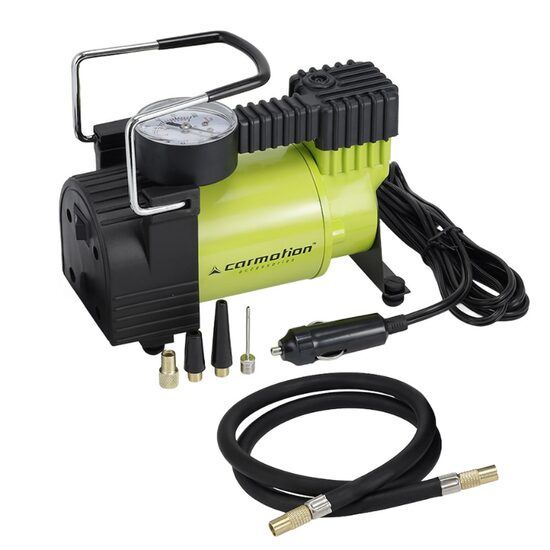 Compresor aer 12V, 11 bar, 35L/min, manometru analogic, Carmotion 58004