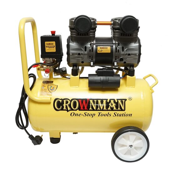 Compresor aer 30L, 1.5KW/2CP, 8 bar, 130L/min, fara ulei, Crownman